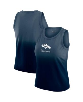 WEAR by Erin Andrews - Women's x Gracie Hunt Navy Denver Broncos Ombre Tank Top