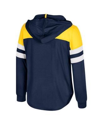 Toddler Navy Michigan Wolverines Reflection Hoodie Long Sleeve T-Shirt
