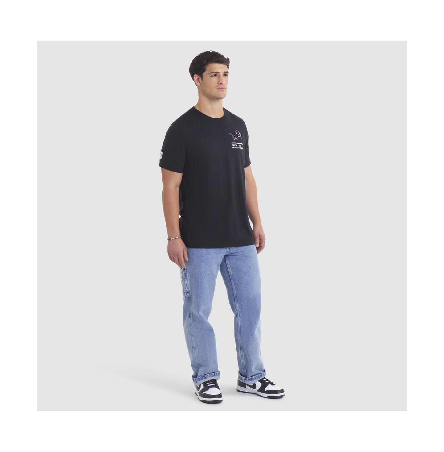 Мужская футболка Nike Black Detroit Lions 2025 NFL Crucial Catch Tri-Blend Dri-FIT — фото 3