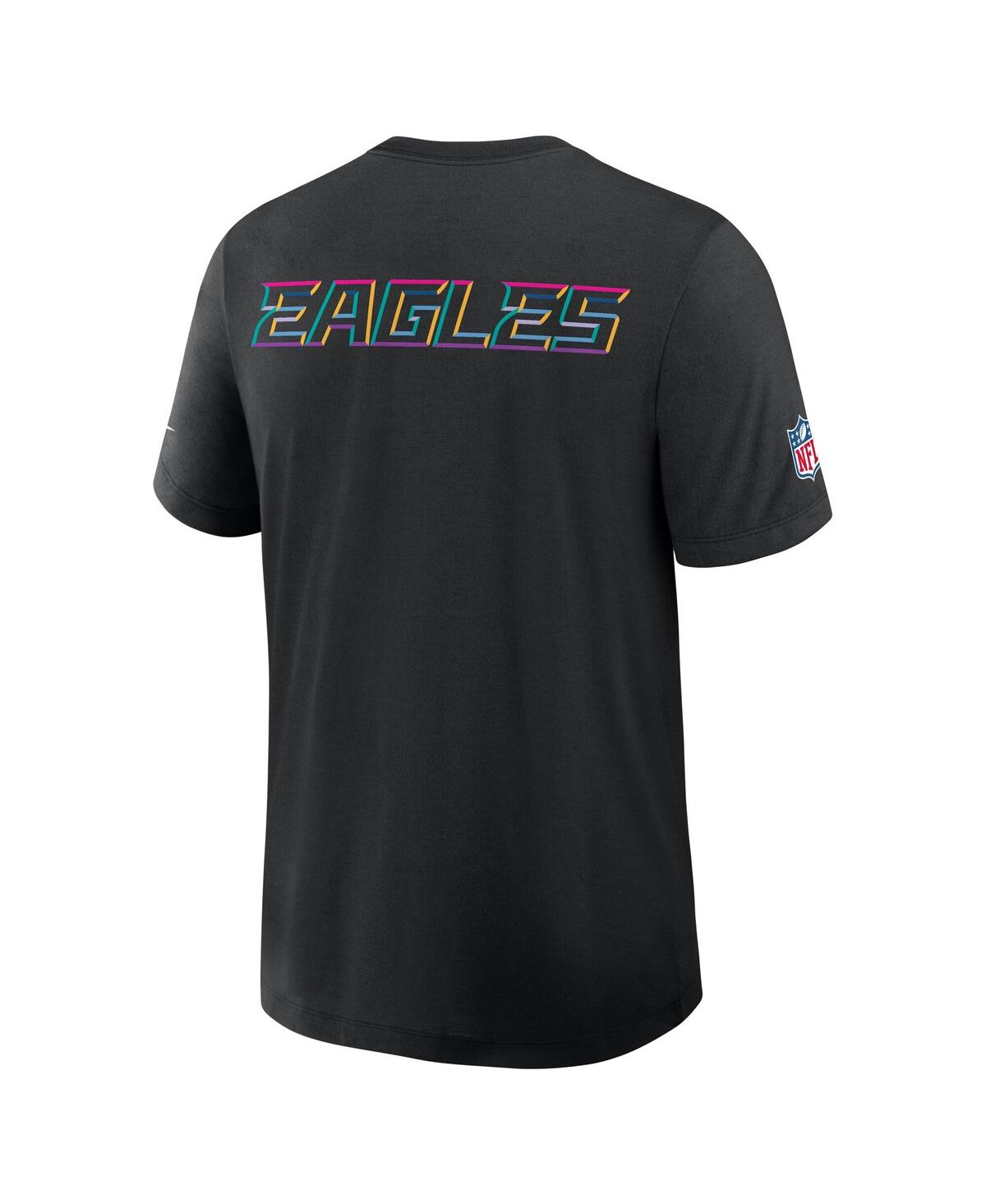 Nike Black Philadelphia Eagles Tall 2025 Nfl Crucial Catch Tri-blend Dri-fit T-shirt In Black