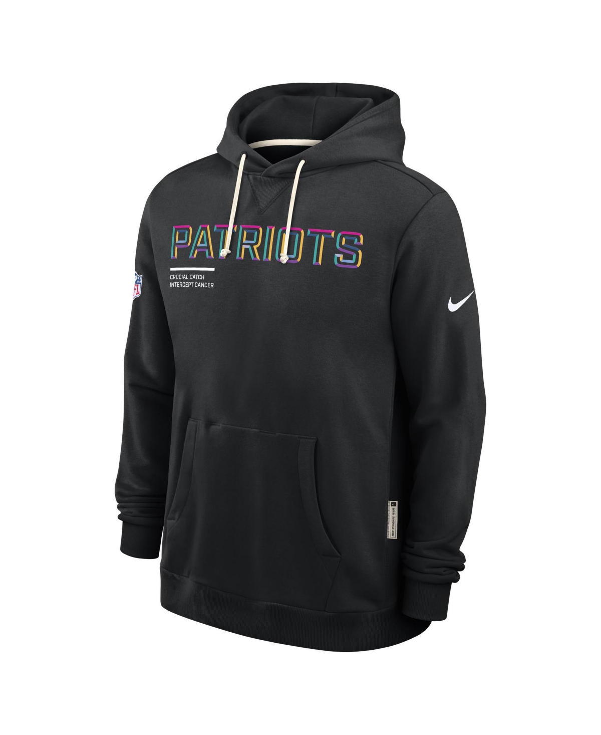 Nike New York Jets Crucial Catch Sideline  Men's Dri-fit Nfl Pullover Hoodie In Black