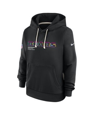 Women's Black Chicago Bears 2025 NFL Crucial Catch Sideline Standard Issue Dri-FIT Hoodie
