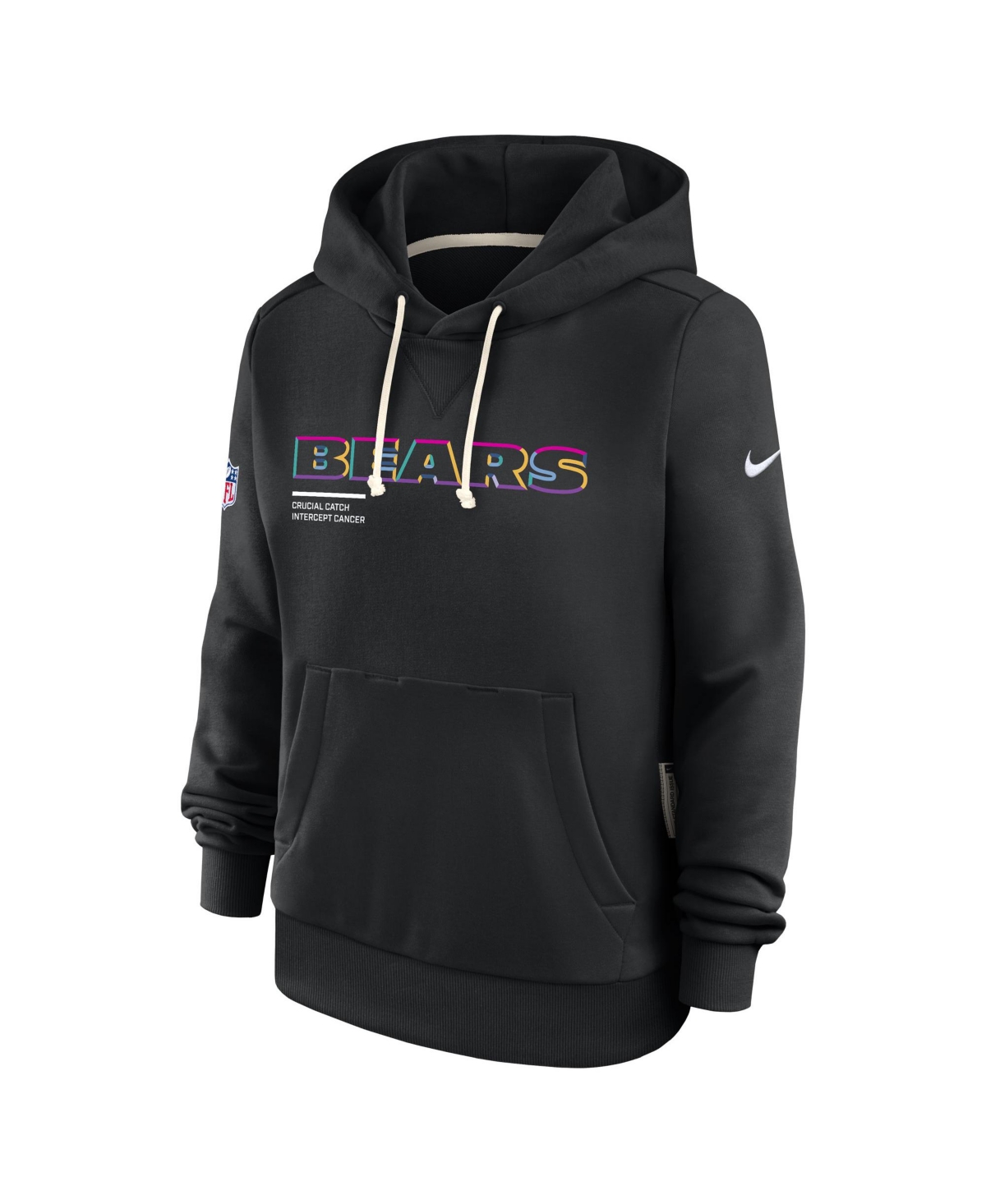 Nike Women's Black Chicago Bears 2025 Nfl Crucial Catch Sideline Standard Issue Dri-fit Hoodie In Black