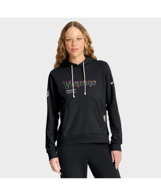 Women's Black Minnesota Vikings 2025 NFL Crucial Catch Sideline Standard Issue Dri-FIT Hoodie