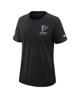 Women's Black Atlanta Falcons 2025 NFL Crucial Catch Tri-Blend Dri-FIT T-Shirt