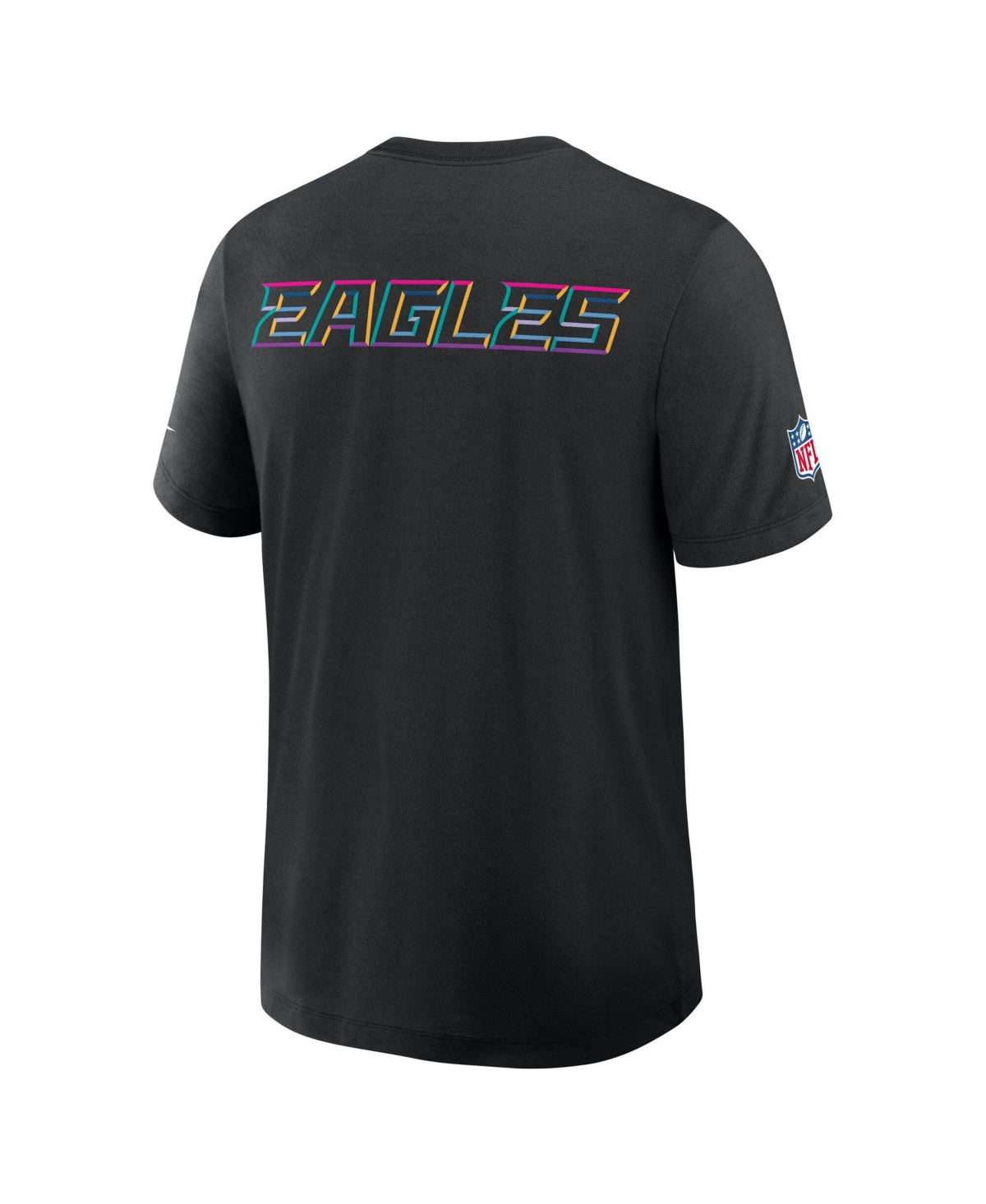 Nike Black Philadelphia Eagles Tall 2025 Nfl Crucial Catch Tri-blend Dri-fit T-shirt In Black