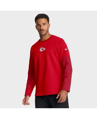 Nike - Men's Red Kansas City Chiefs Sideline Scripted to Win Performance Long Sleeve T-Shirt