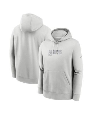 Nike - Men's Gray Green Bay Packers Edge Pack French Terry Club Pullover Hoodie