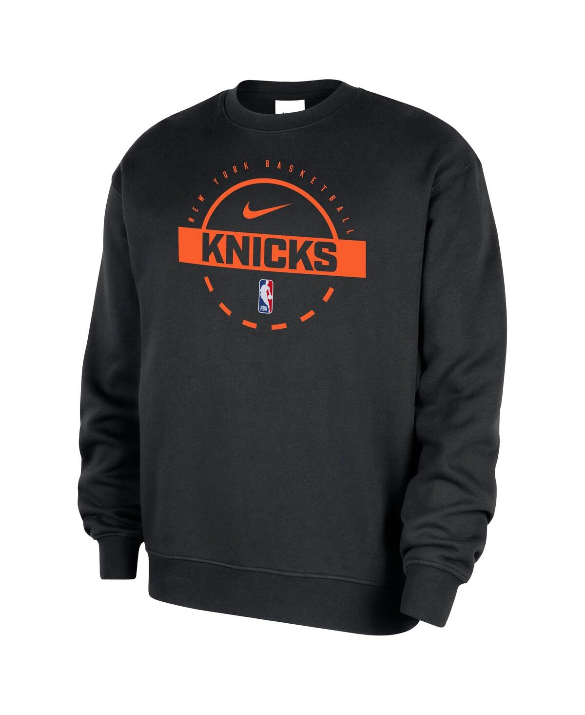 Nike Men's Black New York Knicks 2025/26 Authentic Practice Club Sweatshirt In Black