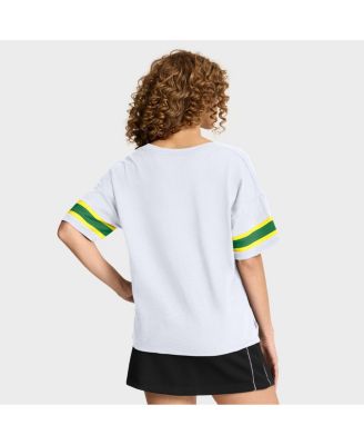 Women's White Oregon Ducks Hometown Premium Script T-Shirt