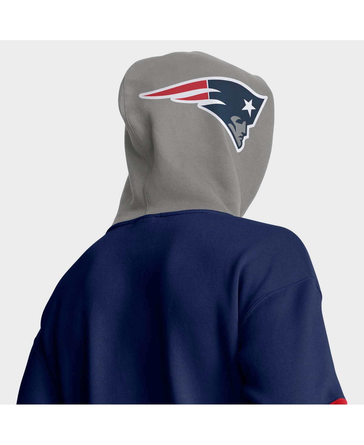 Fanatics Men's Navy New England Patriots Helmet Pullover Hoodie In Blue