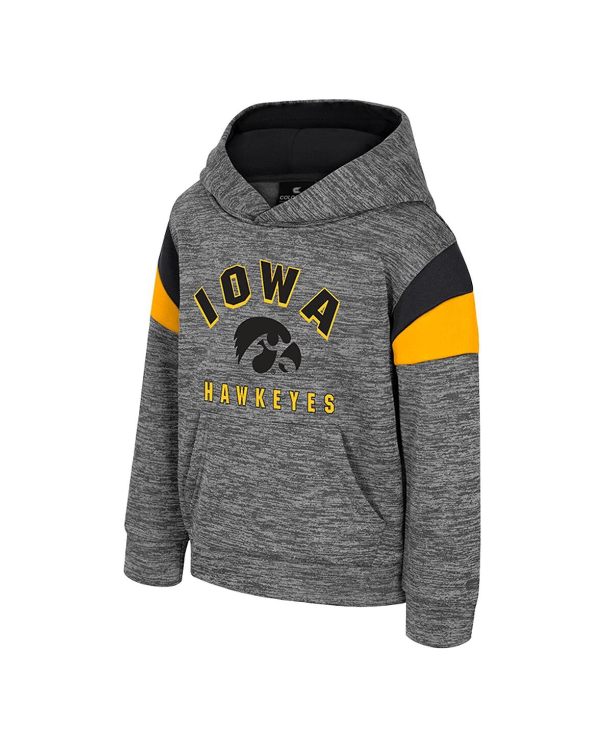 Colosseum Toddler Gray Iowa Hawkeyes Wizard City Hoodie In Gray