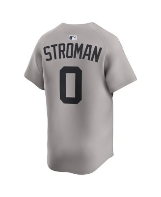 Men's Marcus Stroman Gray New York Yankees Road Limited Player Jersey