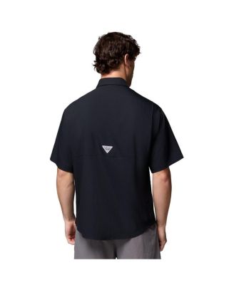 Men's Black Arkansas Razorbacks Tamiami Omni-Shade Button-Down Shirt