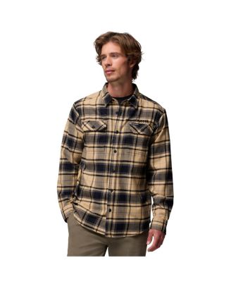 Columbia - Men's Gold Purdue Boilermakers Flare Gun Omni-Wick Flannel Long Sleeve Button-Up Shirt