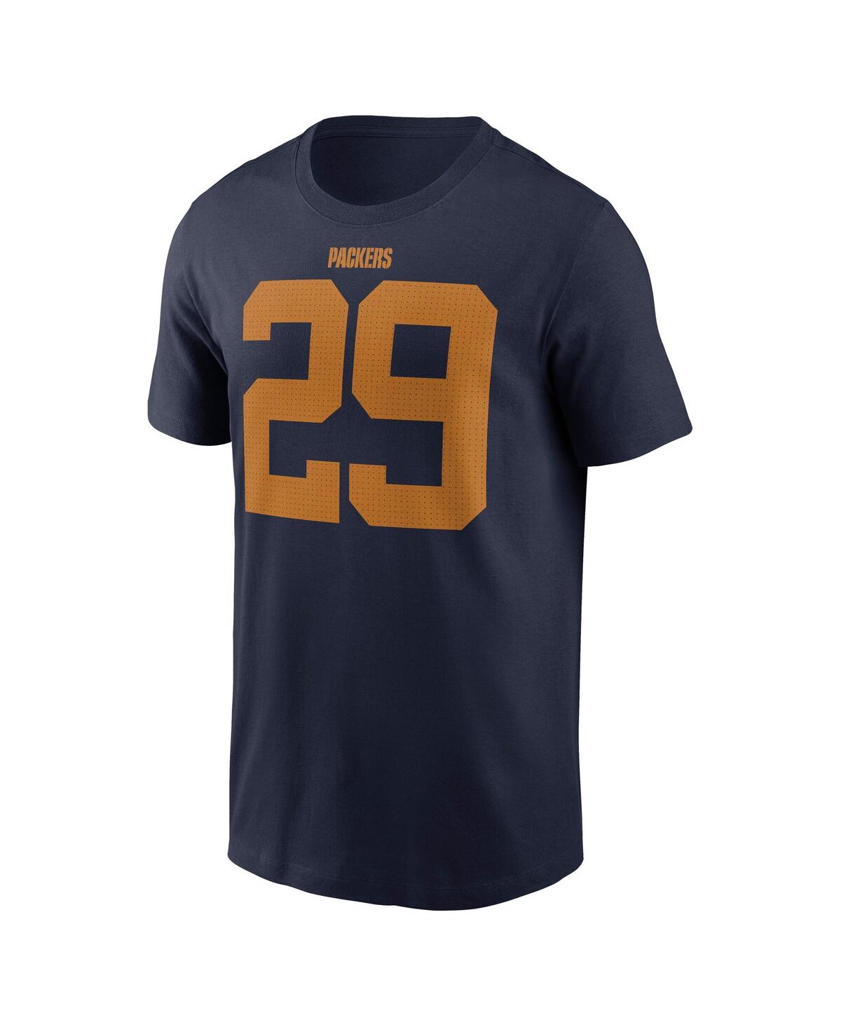 Nike Men's Xavier Mckinney Navy Green Bay Packers The 1923 Classic Name Number T-shirt In Blue