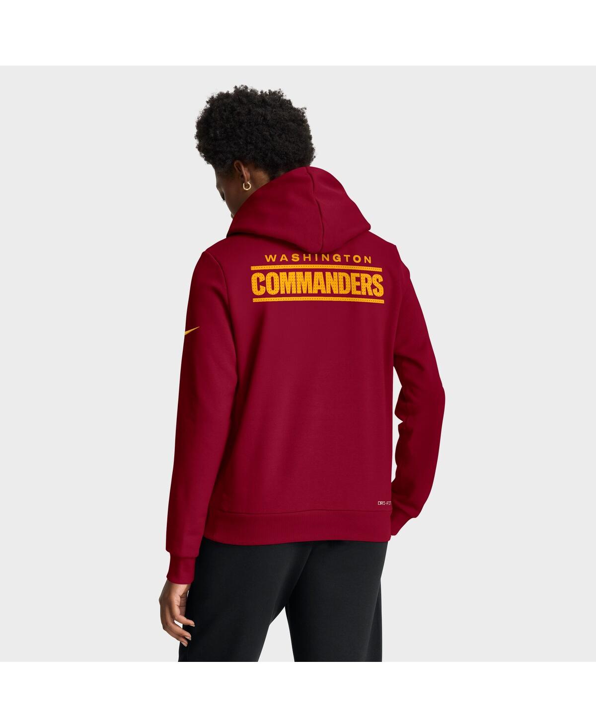 Nike Women's Burgundy Washington Commanders Sideline Standard Issueâ Initial Homeâ Dri-fit Hoodie In Red