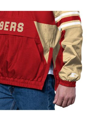 Men's Scarlet San Francisco 49ers Prospect Half-Zip Pullover Sweatshirt