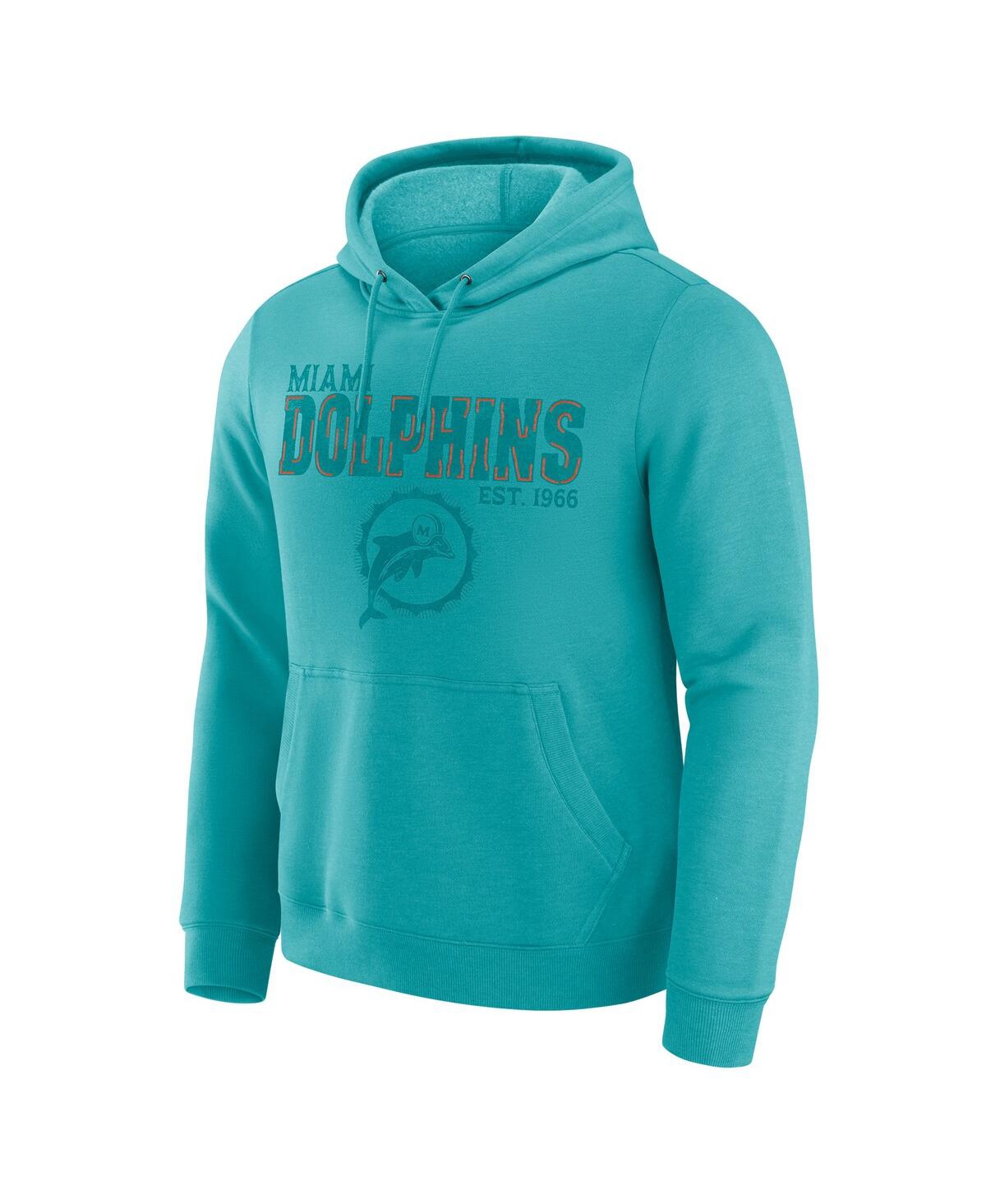 Darius Rucker Collection by Fanatics Men's Aqua Miami Dolphins Faded Hoodie