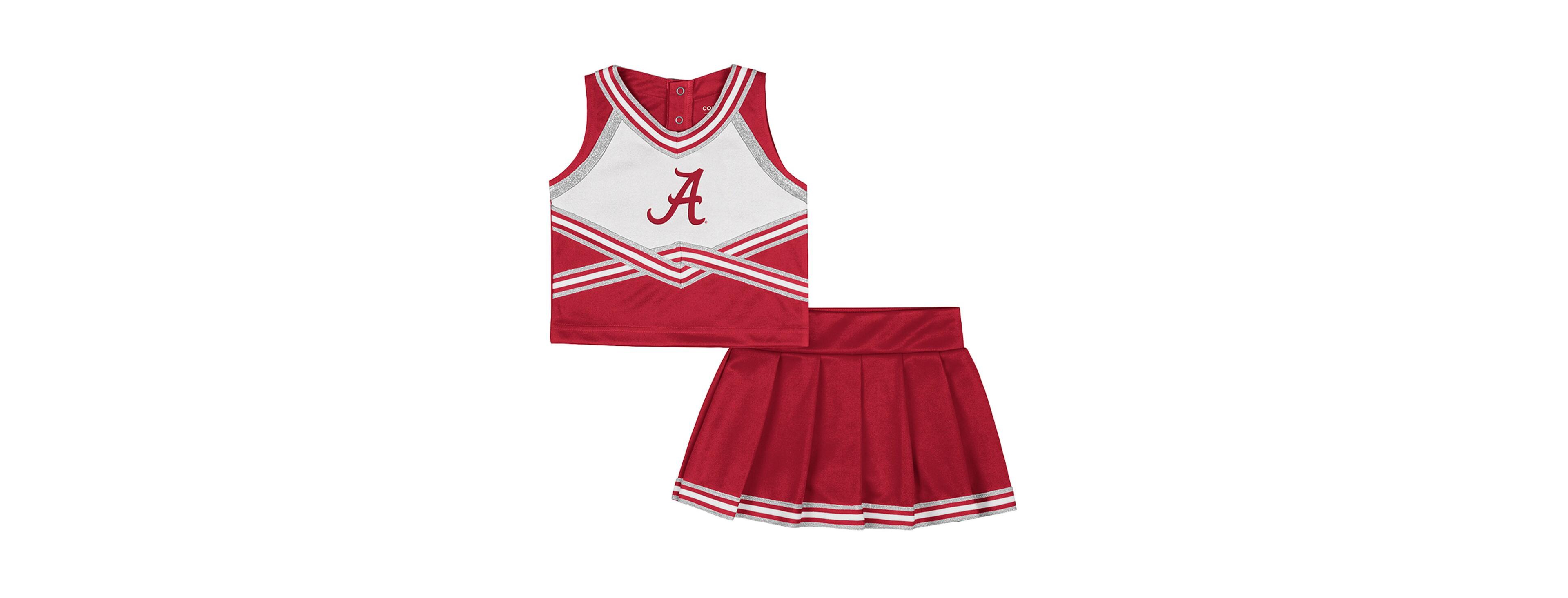 Colosseum Girls Toddler 2-Piece Crimson Alabama Tide Lollipop Park Cheer Set