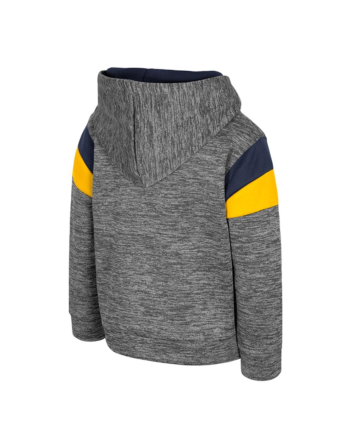Colosseum Toddler Gray Michigan Wolverines Wizard City Hoodie In Gray