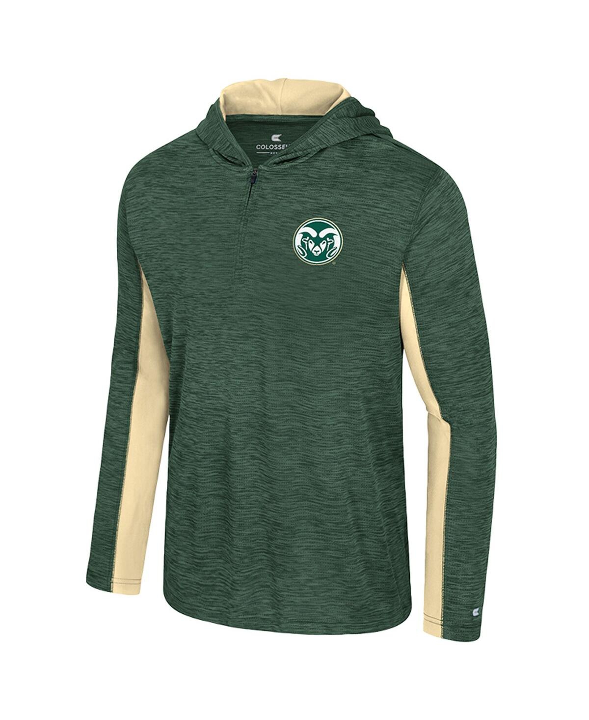 Colosseum Men's Green Colorado State Rams Always Sunny Quarter-zip Hoodie In Green