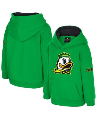 Colosseum - Toddler Green Oregon Ducks Big Logo Volume Fleece Pullover Hoodie