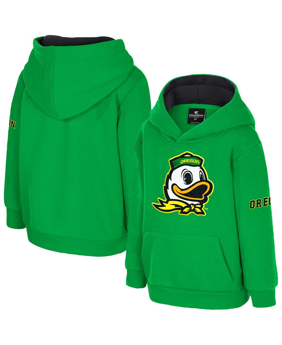 Colosseum Babies' Toddler Green Oregon Ducks Big Logo Volume Fleece Pullover Hoodie
