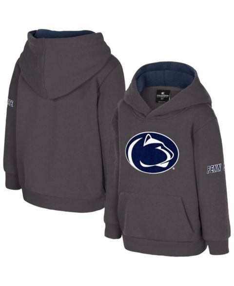 Худи Colosseum Charcoal Penn State Nittany Lions Big Logo Volume Fleece Pullover для мальчиков-малышей