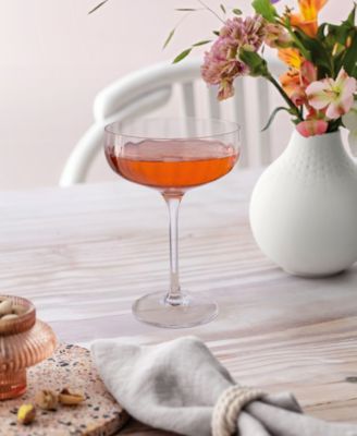 Villeroy Boch Rose Garden Coupe Champagne Glasses, Set of 4