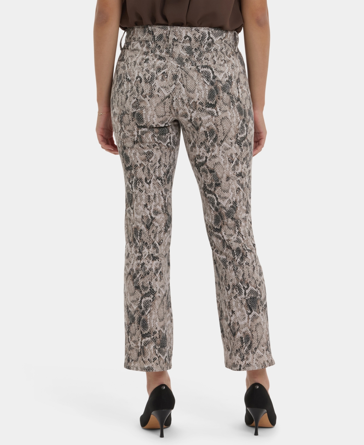 Nydj Marilyn Straight Leg Ankle Jeans In Gray