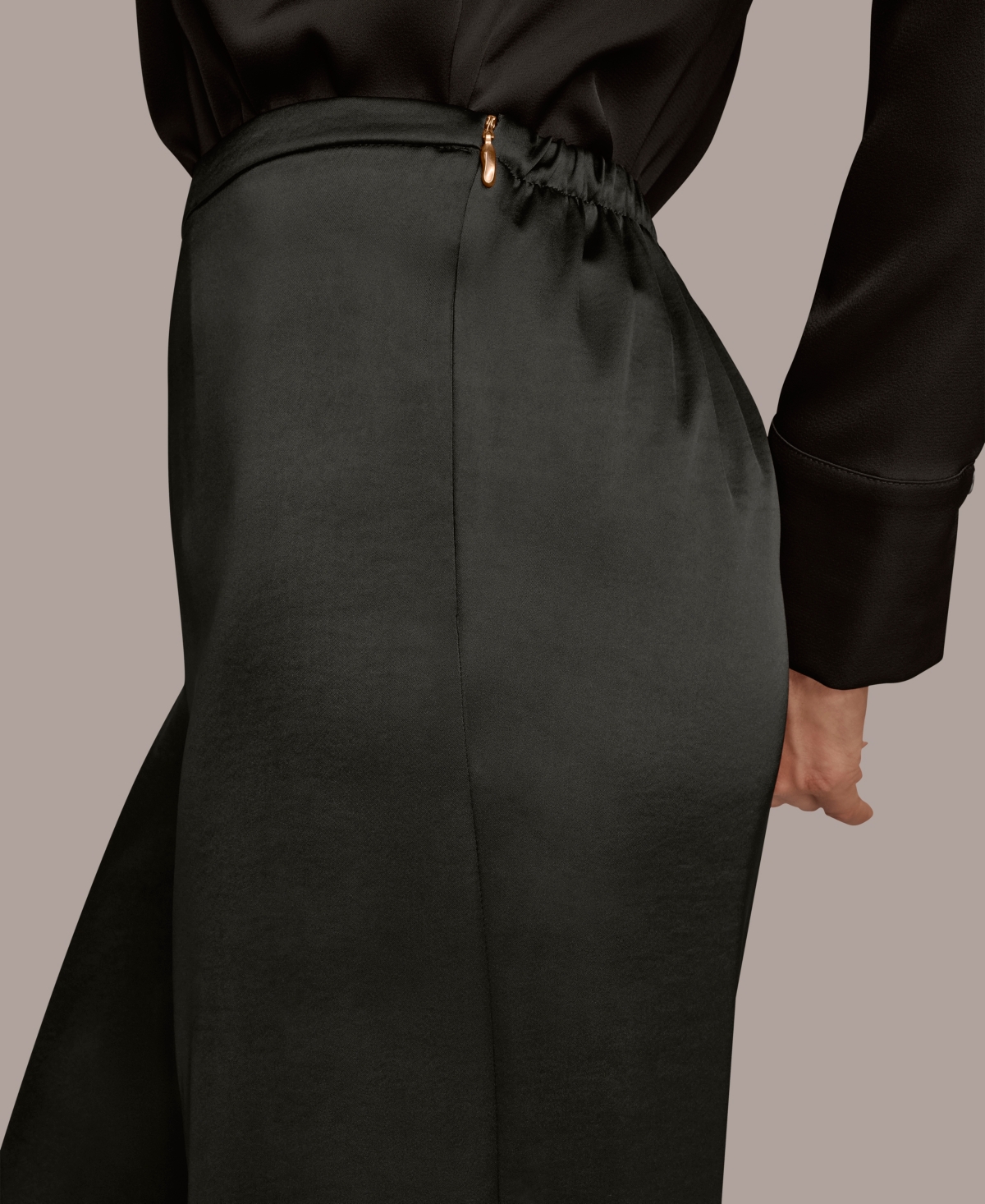 Donna Karan Women's Wide Leg Pants In Black