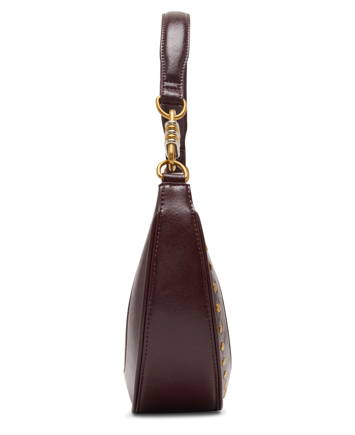 Steve Madden Bliamm Studded Mini Shoulder Bag In Burgundy