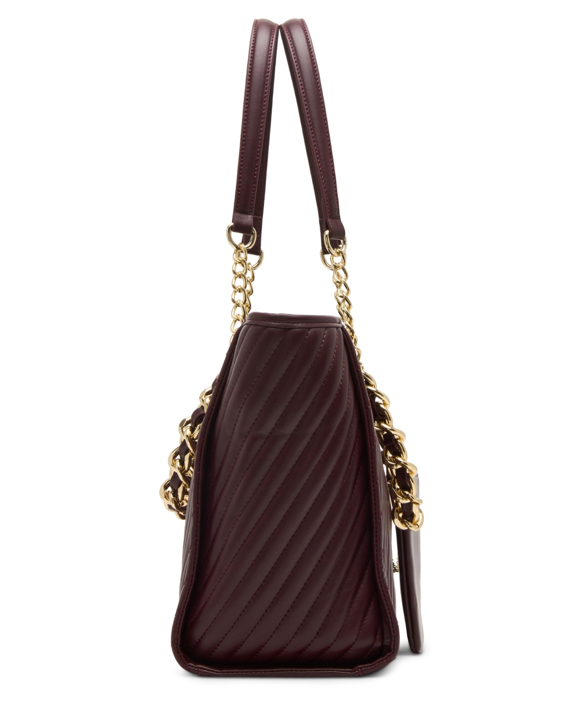 Steve Madden Bkattt-h Large Tote Bag With Pouch In Burgundy
