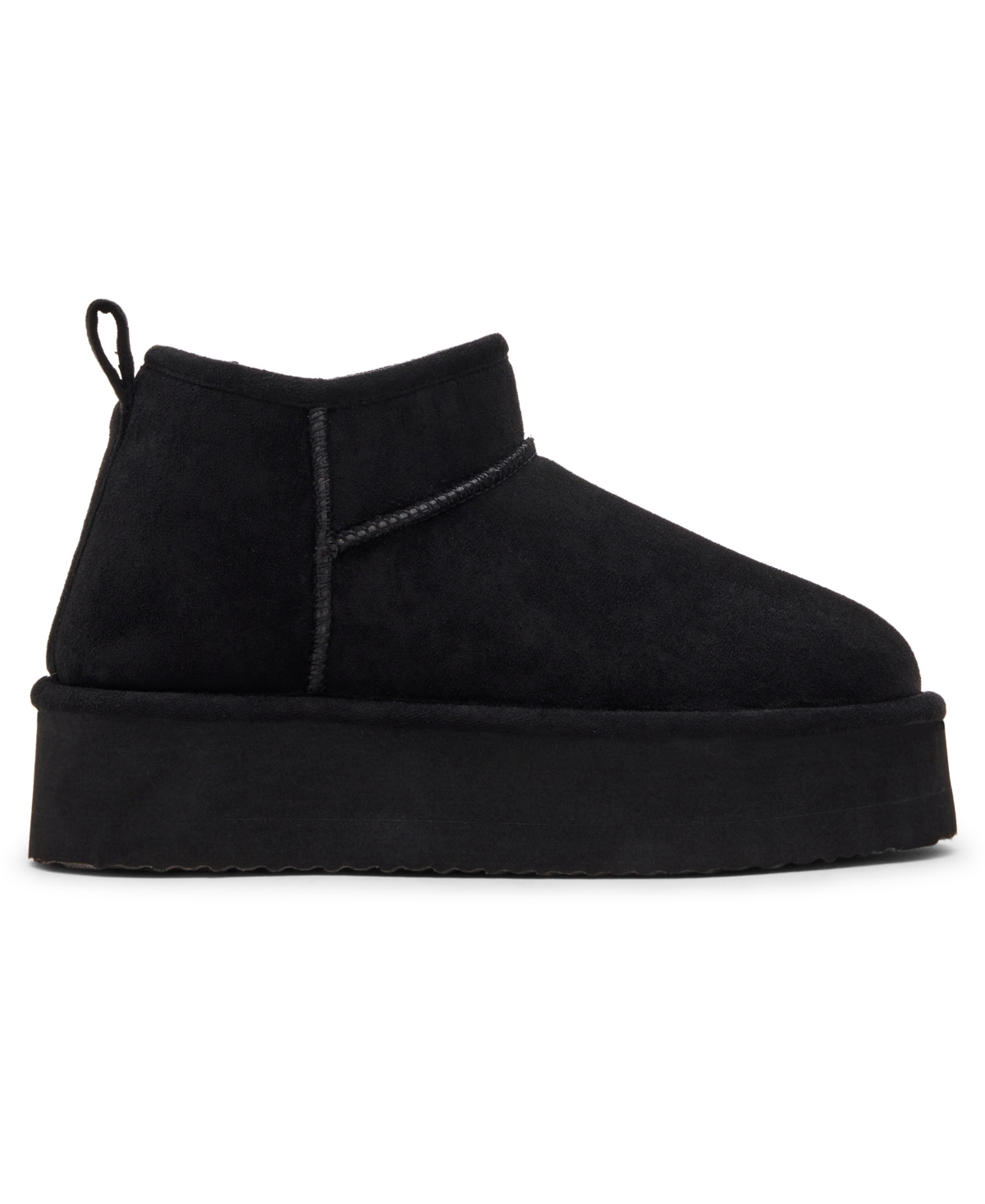 Madden Girl Embracce Cozy Mini Booties In Black