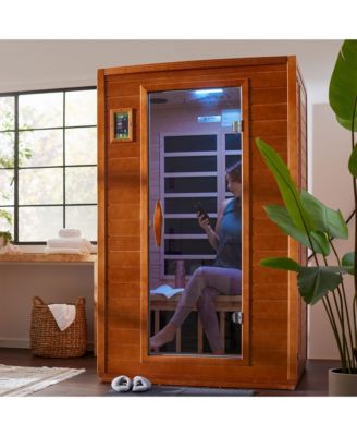 Dynamic Andora 2 Person Low EMF 6 Heating Panel Infrared Therapy Sauna with Bluetooth