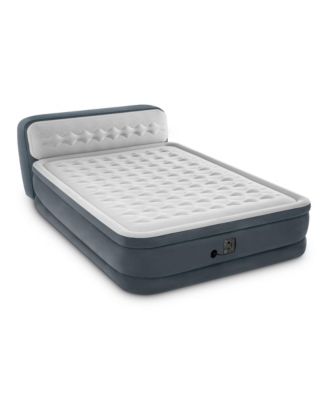 Dura-Beam Deluxe Ultra Plush Headboard Queen Mattress with Built-In Pump