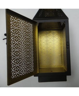 16 Inch Battery Powered 20 LED Filigree Lantern (2 Pack)