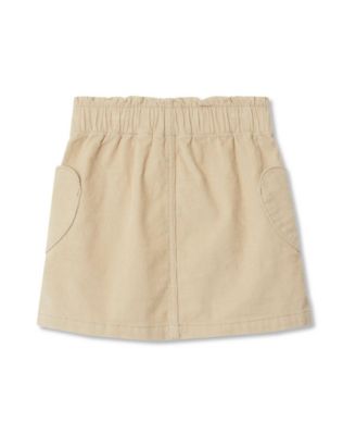 Girls Corduroy Skirt with Heart Pockets