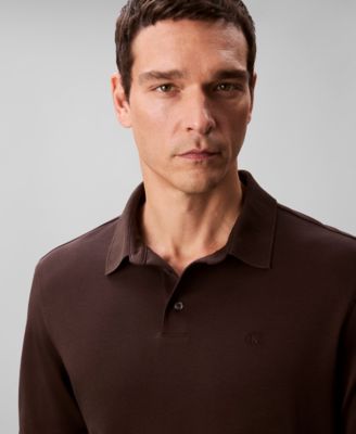 Supima Cotton Long Sleeve Polo Shirt