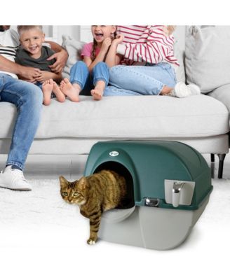 VMRA20-1-PR Premium Roll 'N Clean Self Cleaning Litter Box, LG, Green