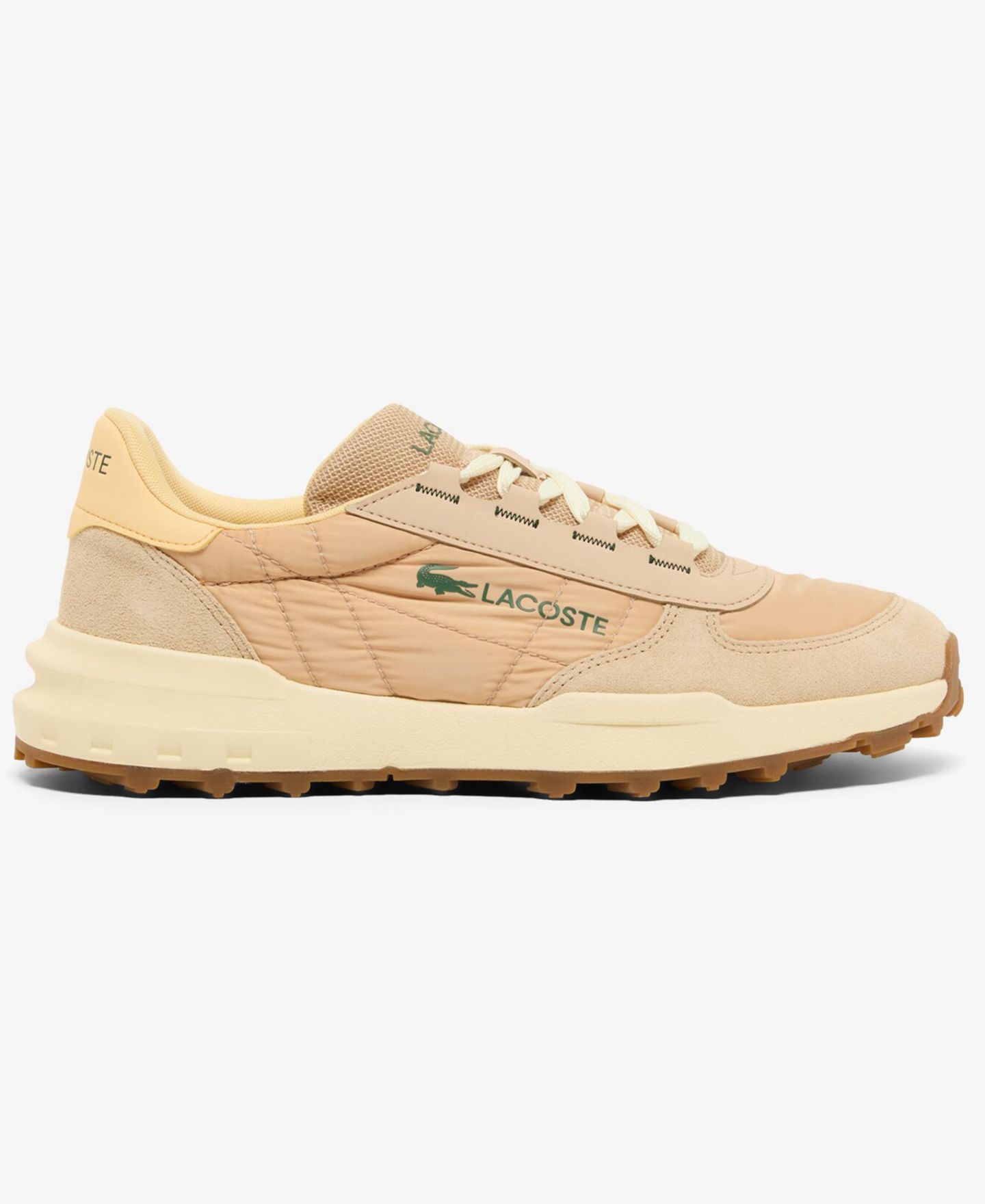 Мужские кроссовки Lacoste Elite Active EVO Round Toe, цвет: Натуральный / Жёлтый — фото 2