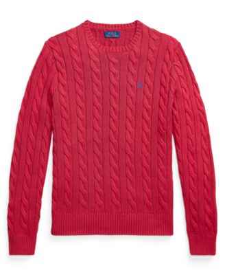 Men's Cable-Knit Cotton Sweater