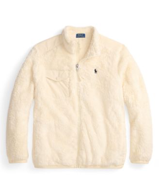 Men's Long Sleeve Curly Pile Fleece Jacket