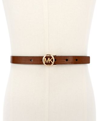 Logo Skinny Leather Belt