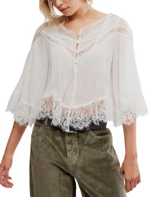 Free People Women's Bali Midnight Rain V-Neck Top - Macy's