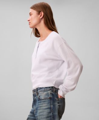 Women's Long Sleeve Henley T-Shirt