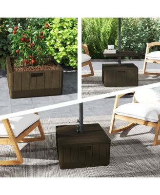 Patio Umbrella Base with Table, Weighted Umbrella Sd,