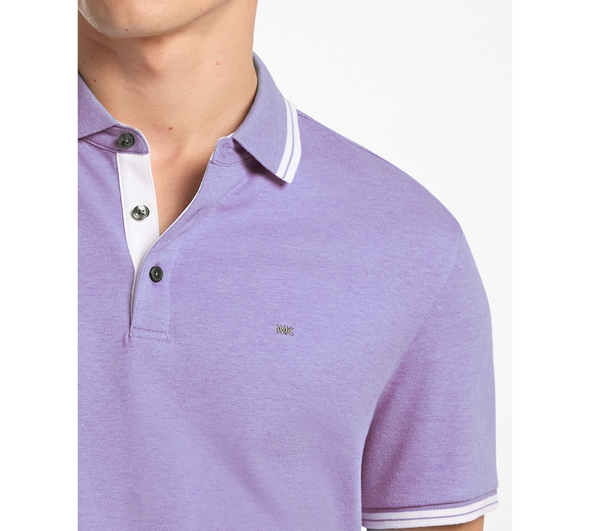Michael Kors Men's Greenwich Polo Shirt In Purple