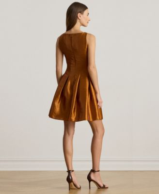 Women's Metallic Fit-and-Flare Cocktail Dress